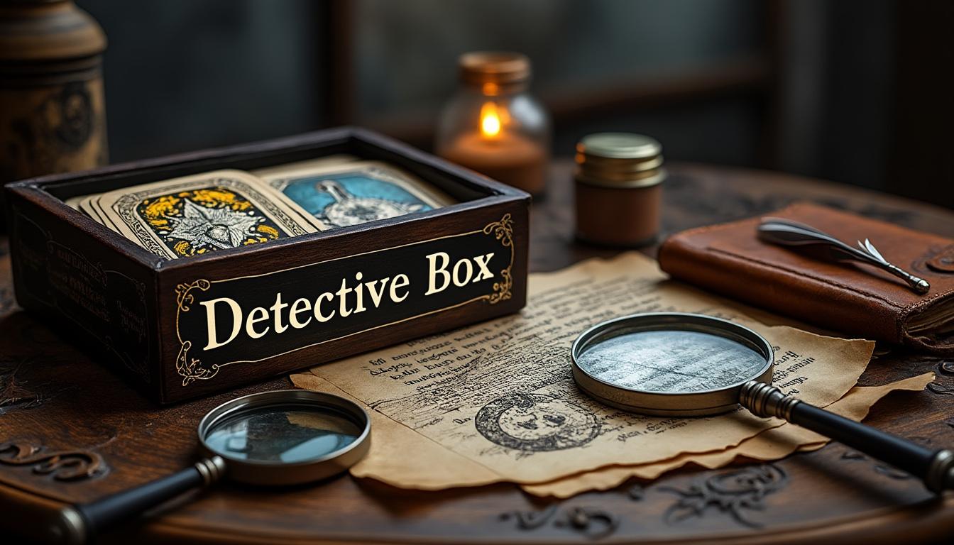 plongez dans l'univers captivant de 'le tueur au tarot', une enquête haletante où le mystère se mêle aux cartes. suivez detective box dans une quête palpitante pour résoudre un meurtre énigmatique, où chaque tirage de tarot pourrait être la clé de la vérité.