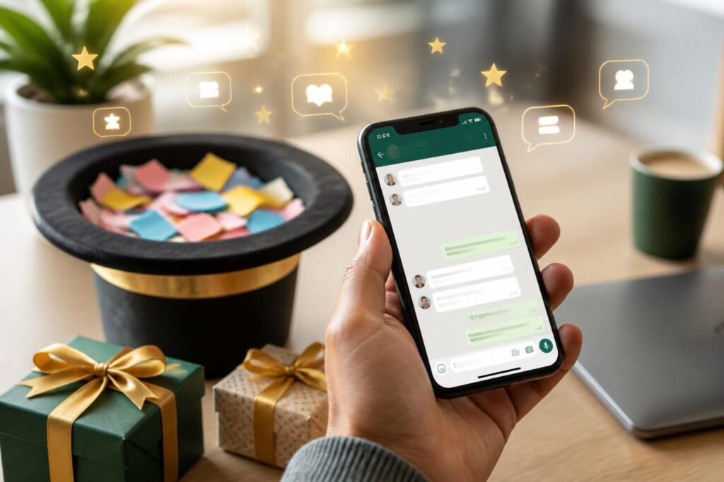 découvrez les meilleures astuces pour organiser un tirage au sort réussi et offrir un cadeau via whatsapp facilement et rapidement.